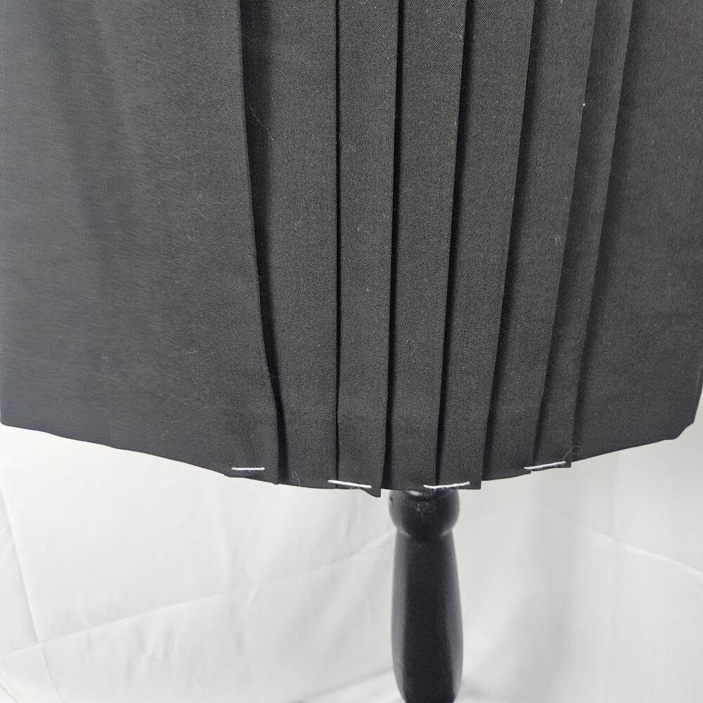 Grace Elements Womens Midi Pleated Black Skirt Sz 4 NWT Office Professional - Picture 2 of 8
